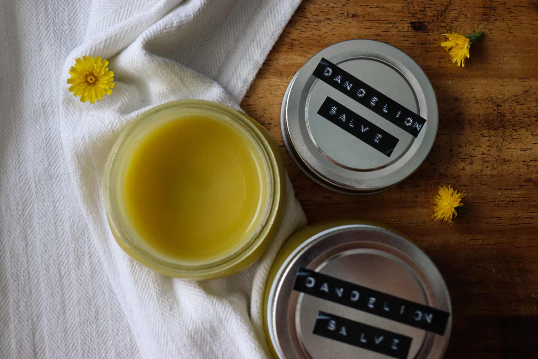 Homemade Dandelion Salve Recipe Tulips and Twill