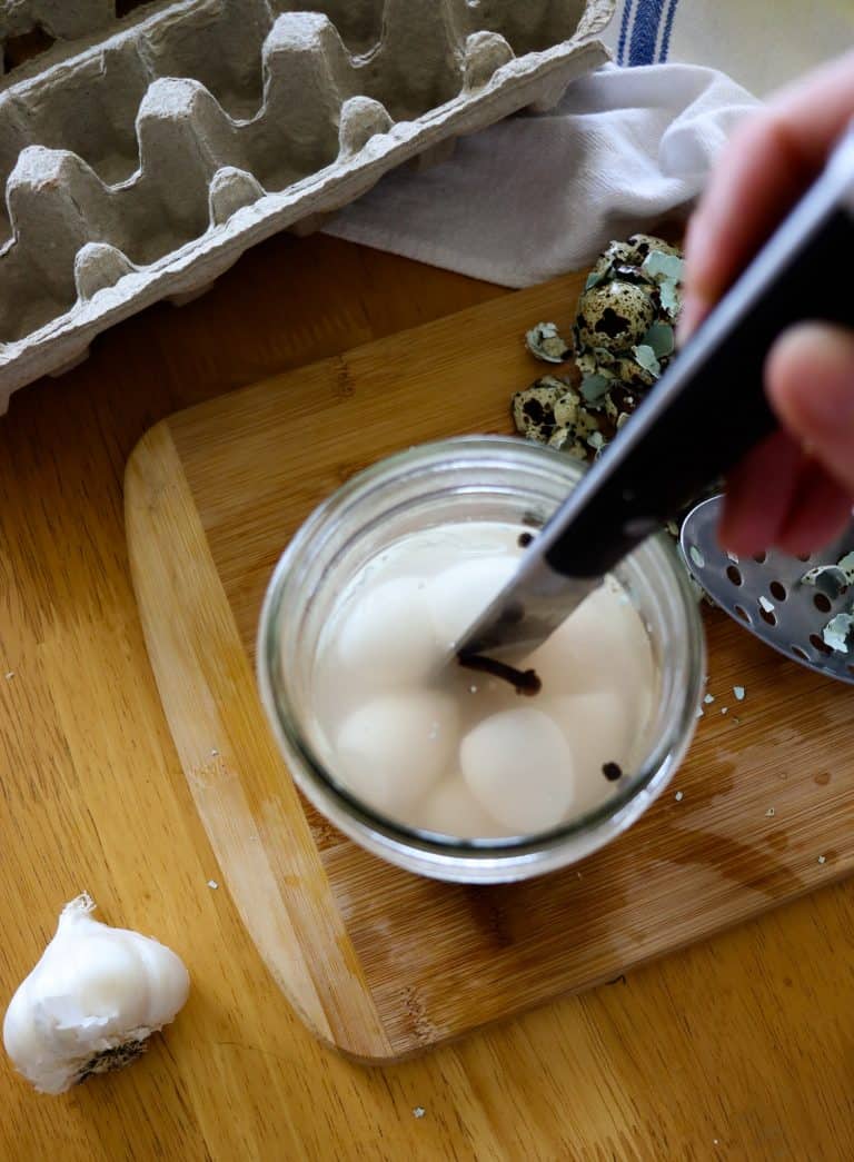 Pickled Quail Eggs Tulips and Twill