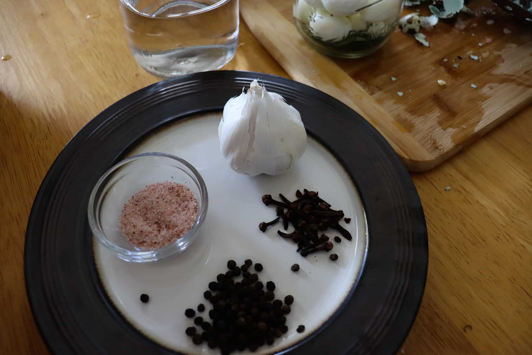 aromatic ingredients and salt
