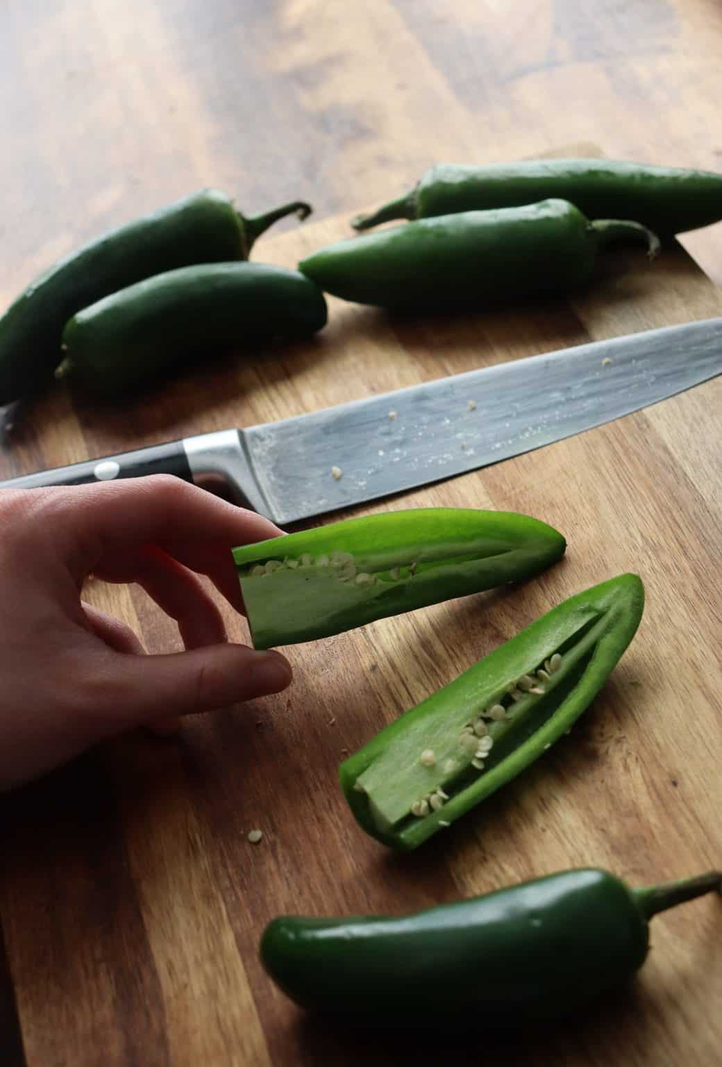 How to Cut a Jalapeño 2 Ways Tulips and Twill